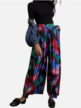 Anthropologie Maeve Gabriela Wide-Leg Pants
